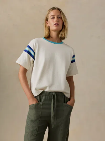 Faherty Sport Jersey Throwback T-shirt In Neutral