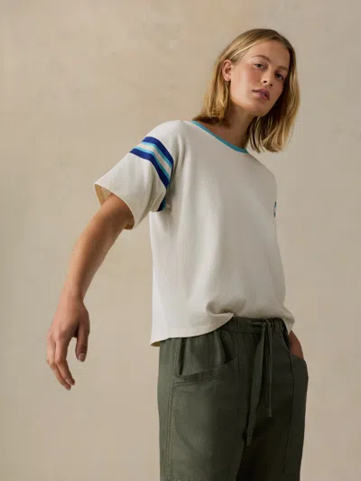 Faherty Sport Jersey Throwback T-shirt In Neutral