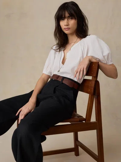 Faherty Voile Lettie Top In White