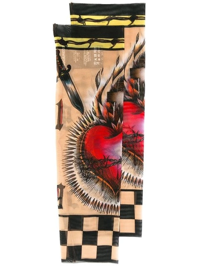 Dsquared2 Heart Tattoo Motif Sleeves In Multicolour