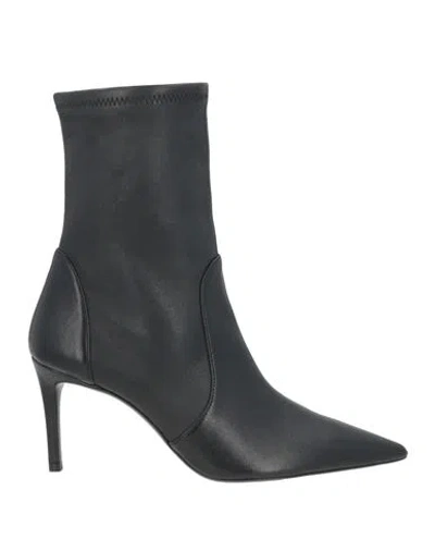 Stuart Weitzman 75mm Stuart Power Zip-detail Pointed-toe Boots In Black