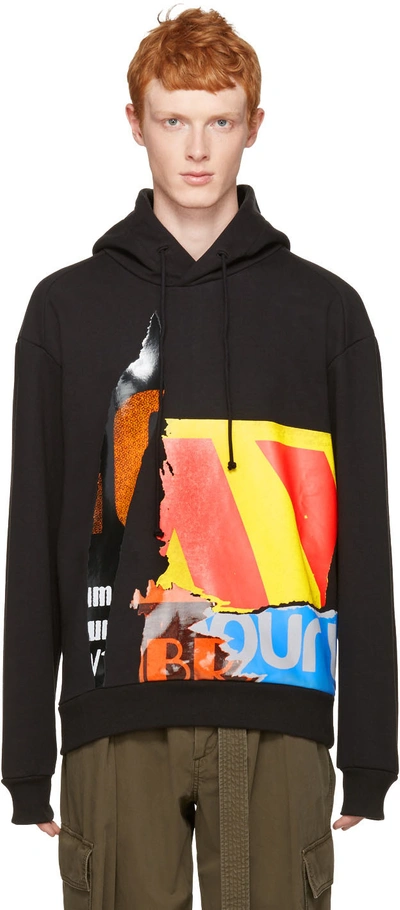 Juunj Black Printed Hoodie