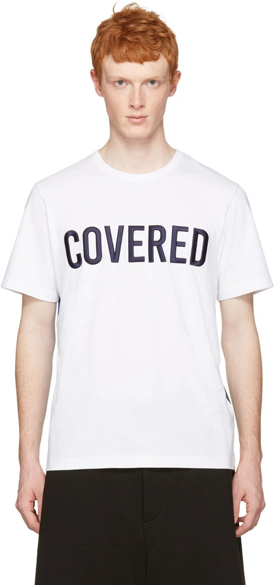 Juunj White 'covered' T-shirt In Bianco