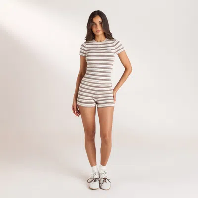 Lounge Beige Stripe In Multi