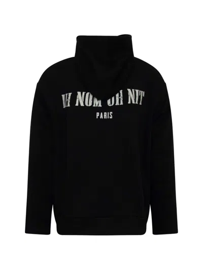 Ih Nom Uh Nit Pharrell Williams Graphic-print Hoodie In Black