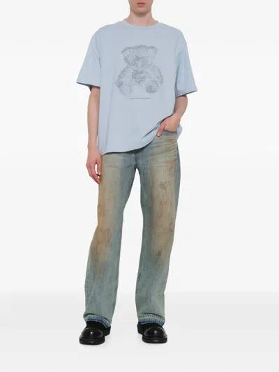 We11 Done Distressed-effect Jeans In Blue