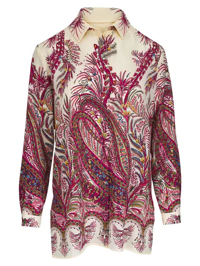 Etro Long Sleeved Pattern-printed Shirt In Multi