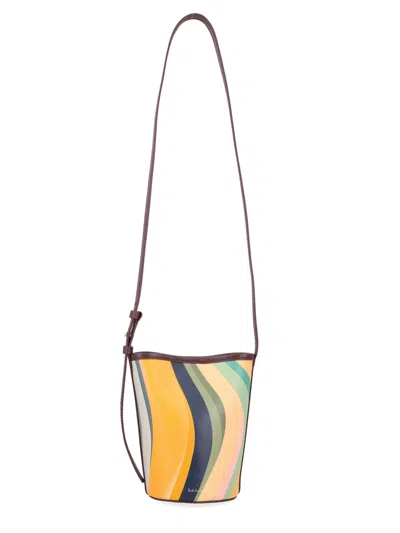 Paul Smith Leather Bucket Bag Small Size In Multi