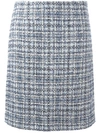 LANVIN TWEED CHECKED SKIRT,RWST40003454P1711840420