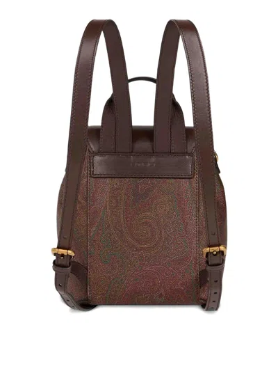 Etro Essential S Arnica Backpack In Brown