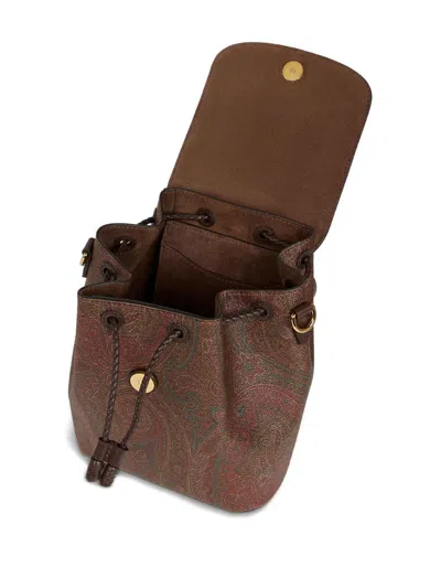 Etro Essential S Arnica Backpack In Brown