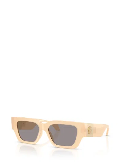 Versace Eyewear Rectangle-frame Sunglasses In Neutral