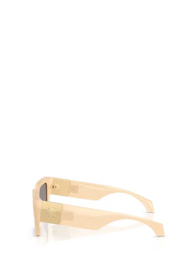 Versace Eyewear Rectangle-frame Sunglasses In Neutral