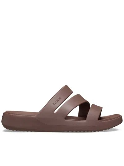 Crocs Getaway Strappy Triple-strap Slippers In Blue
