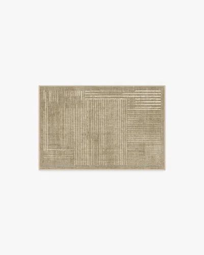Ruggable Linear Oasis Warm Taupe Flatwoven Rug In Multi | ModeSens