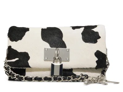 Aldo Mini Jackie Genuine Calf Hair Crossbody Bag In Animal Print