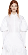 SIMONE ROCHA White Puff Sleeves Shirt