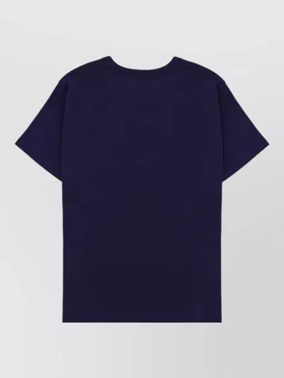 A.p.c. A. P.c. Crew-neck Logo-print T-shirt In Blue