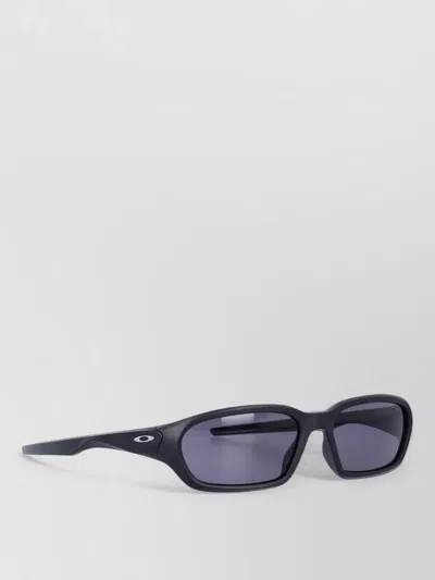 Oakley Rectangular Sunglasses Universal Fit Flat Lens Design In Black