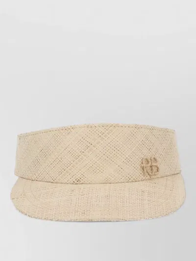 Ruslan Baginskiy Hand-dyed Straw Fedora Hat In Gold