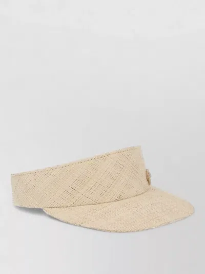Ruslan Baginskiy Hand-dyed Straw Fedora Hat In Gold