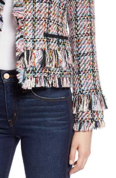 Halogen ® Raw Edge Tweed Jacket In Multi