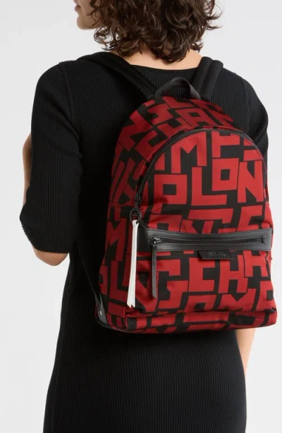 Longchamp Le Pliage Medium Backpack In Brown