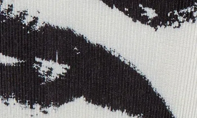 Ming Wang Pattern Rib Skirt In Black