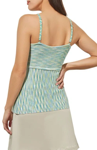 Ming Wang Space Dye Halter Top In Multi