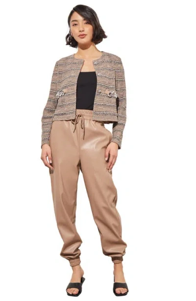 Ming Wang Button Front Heritage Jacket In Gray