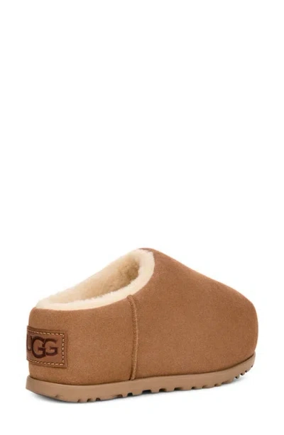 Ugg Slipper Chestnut Rubber Sole In Animal Print