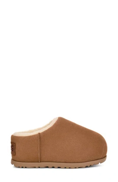 Ugg Slipper Chestnut Rubber Sole In Animal Print