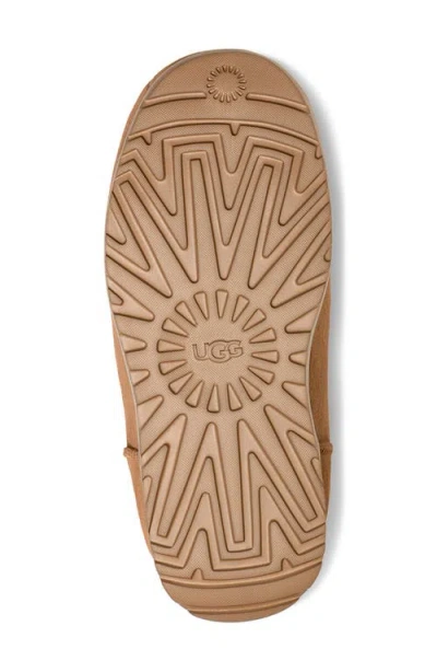 Ugg Slipper Chestnut Rubber Sole In Animal Print