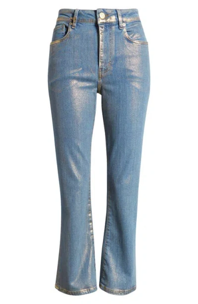 Frame Le Crop Mini Bootcut Jeans In Blue