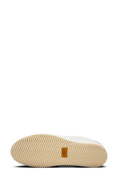 Nike Cortez Decon Suede-trimmed Perforated Leather Sneakers In White