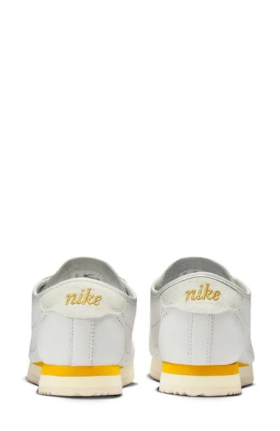 Nike Cortez Decon Suede-trimmed Perforated Leather Sneakers In White
