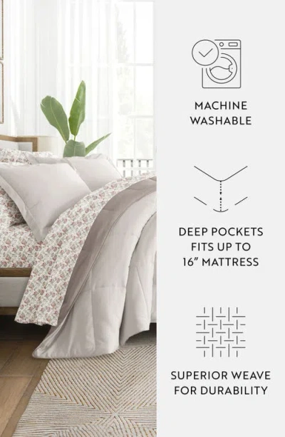 Homespun 7-piece Assorted Reversible Comforter Set In Neutral