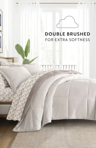 Homespun 7-piece Assorted Reversible Comforter Set In Neutral