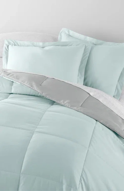 Homespun 7-piece Assorted Reversible Comforter Set In Green