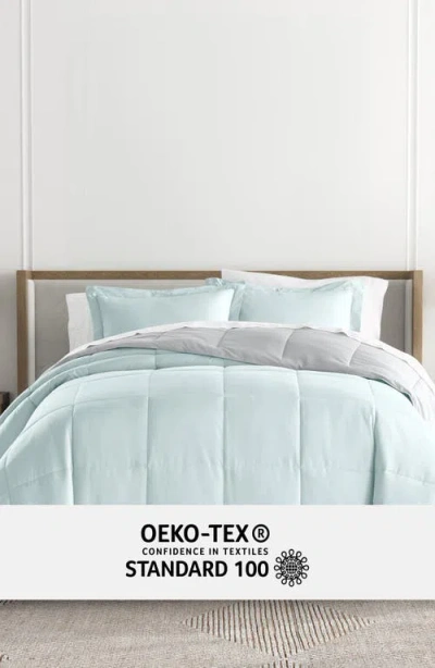 Homespun 7-piece Assorted Reversible Comforter Set In Green