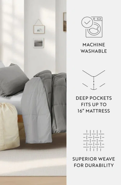Homespun Ultimate College Essentials Bedding Bundle. In Gray