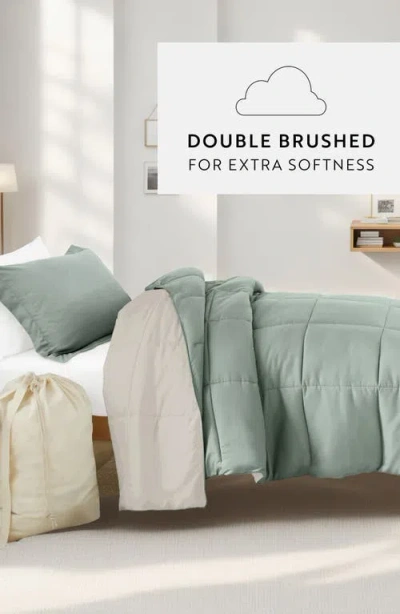 Homespun Ultimate College Essentials Bedding Bundle. In Green