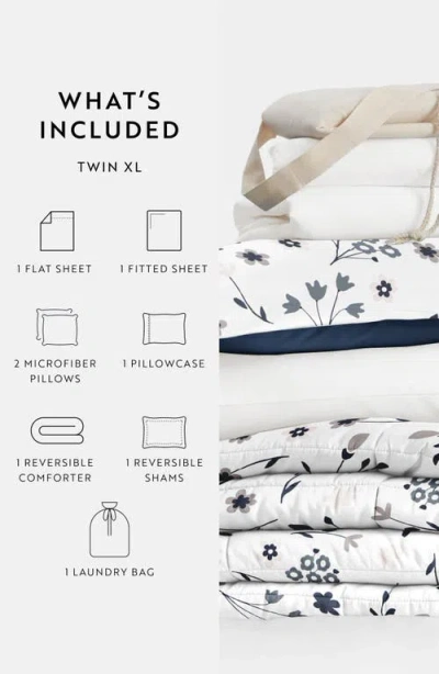 Homespun Ultimate College Essentials Bedding Bundle. In White