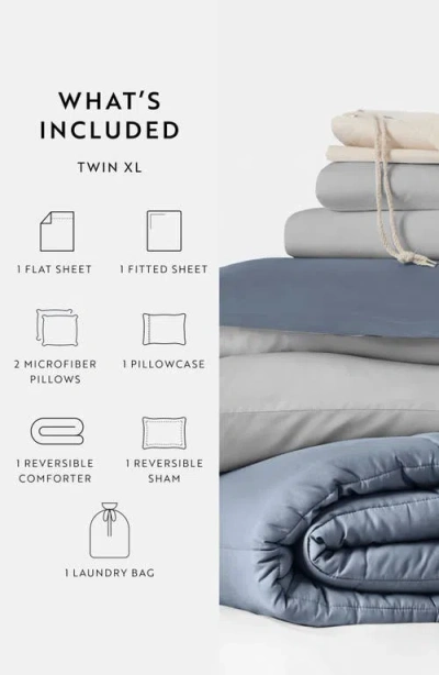 Homespun Ultimate College Essentials Bedding Bundle. In Blue