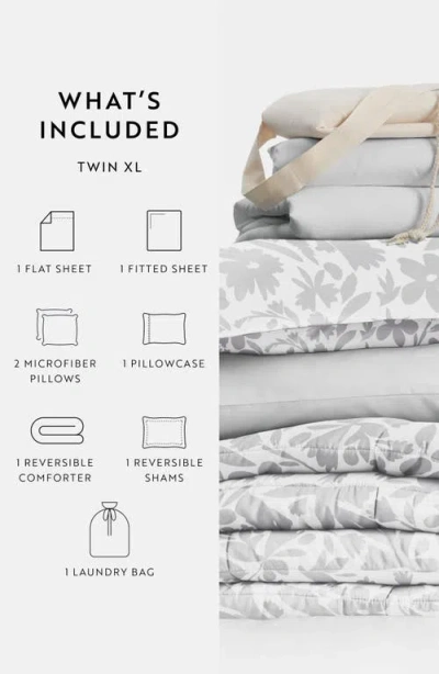 Homespun Ultimate College Essentials Bedding Bundle. In White