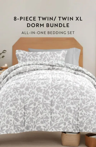 Homespun Ultimate College Essentials Bedding Bundle. In White