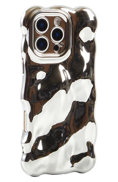 Auramma Chrome Bubbles Iphone 16 Pro Max Case In Black