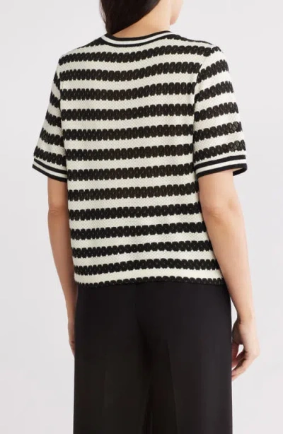 Gemma + Jane Jacquard Stripe Top In Multi