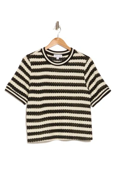 Gemma + Jane Jacquard Stripe Top In Multi
