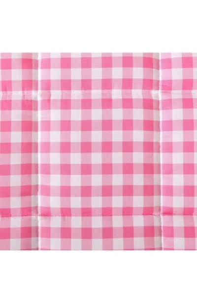 Eddie Bauer Preston Check Microfiber Comforter Set In Pink